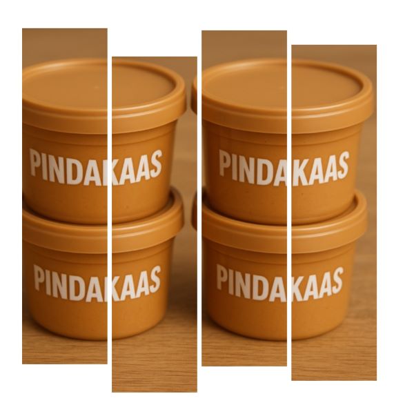 Met pindakaas