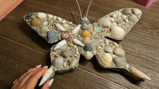 Thuis is een vlinder